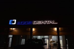 Backlit Dental Office Building Sign